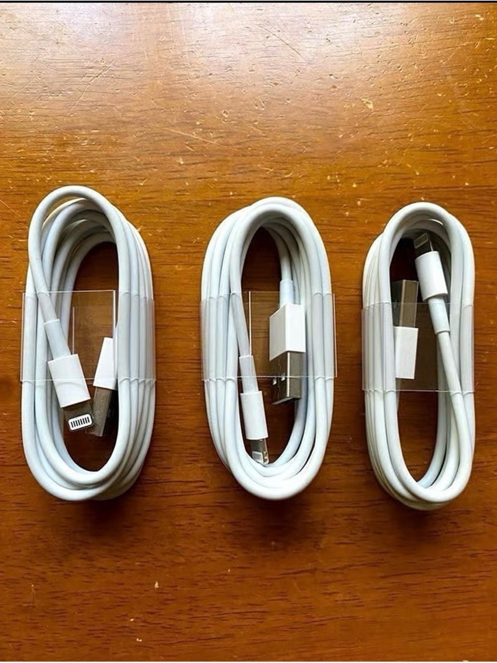 Charging Cables: three, 5 Ft